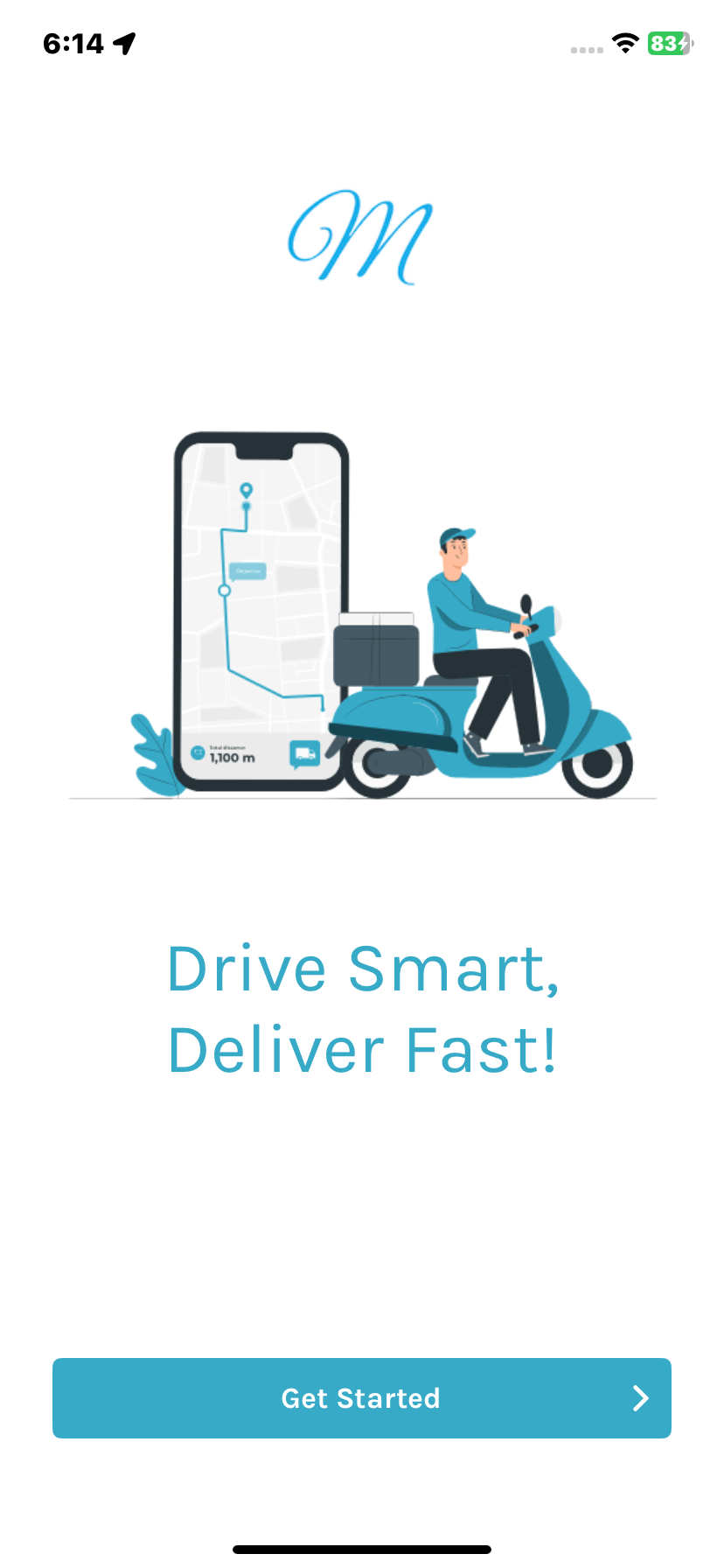 Driver app – login and registration